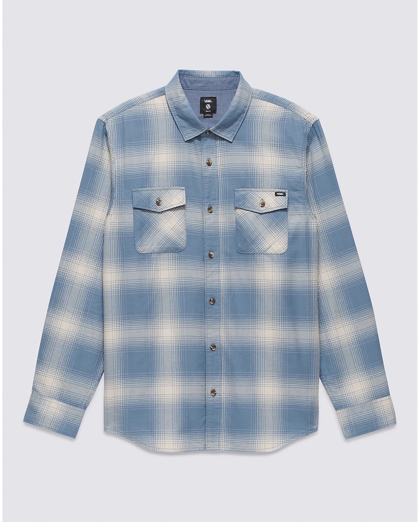 CHEMISE VANS MONTEREY III BUTTONDOWN SHIRT - BLUE MIRAGE/OATMEAL