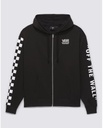 VANS WOMEN'S EXTRA FUN OVERSIZED FULL ZIP HOODIE - BLACK