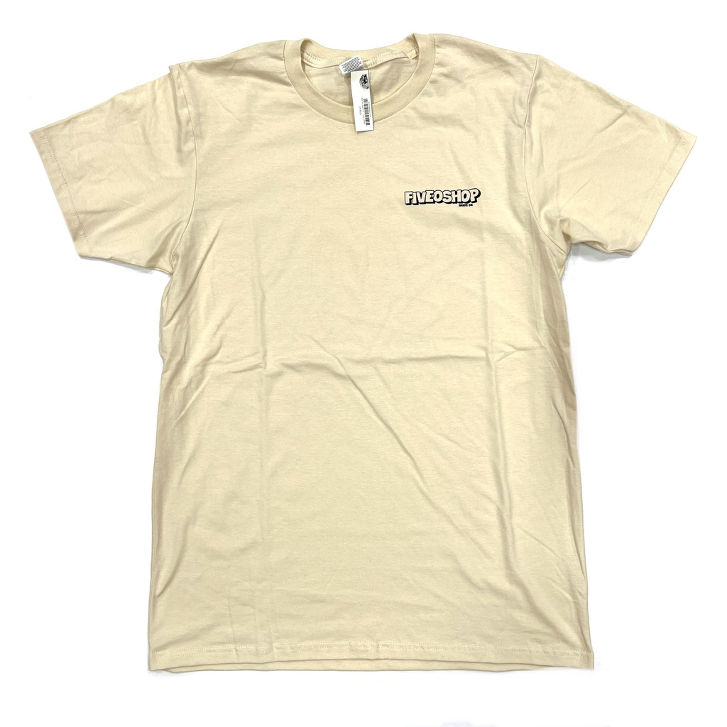 T-Shirt 5-0 Skate Co. - Cream