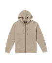 VOLCOM SINGLE STONE ZIP HOODIE - KHAKI