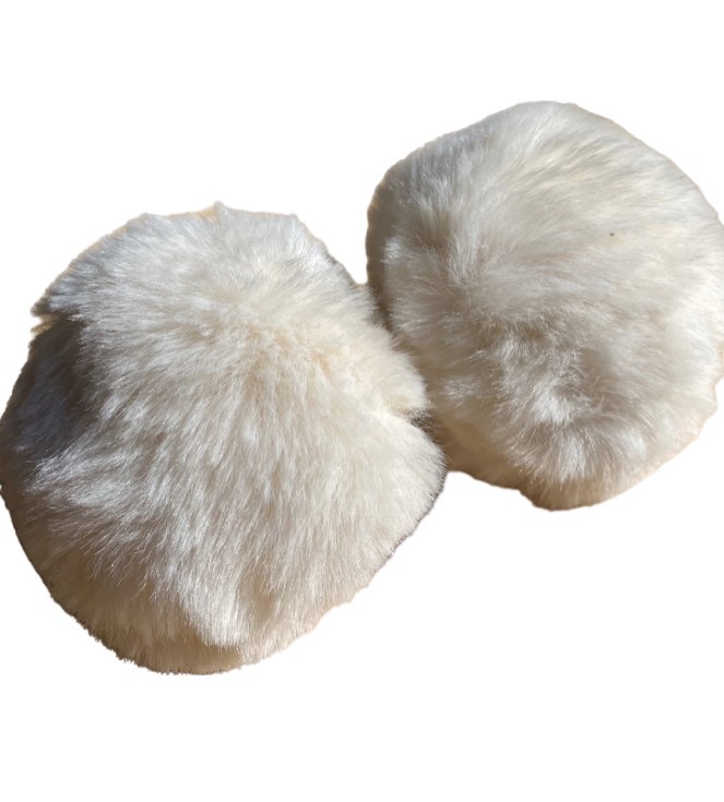 POMPOMS (PAIR) FOR MDXONE BALACLAVAS - OFF WHITE
