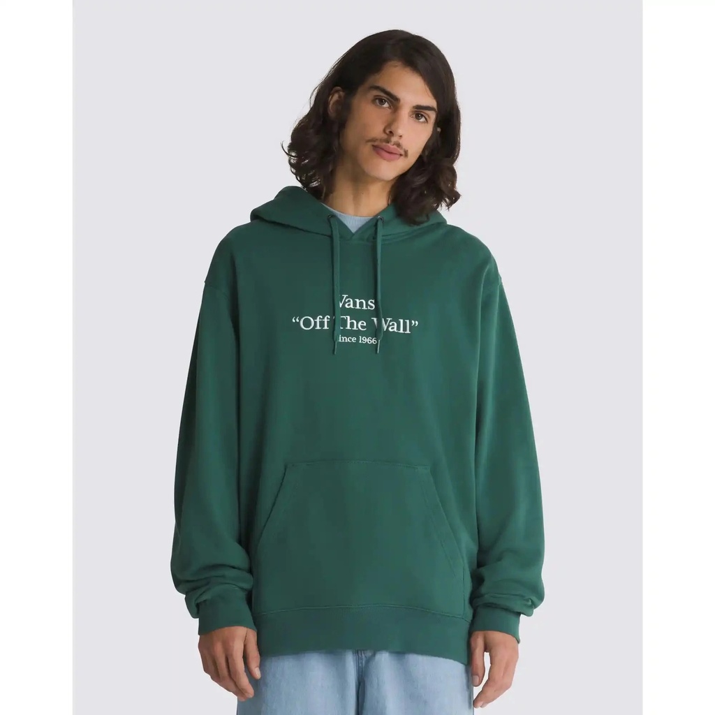 VANS QUOTED LOOSE PULL OVER HOODIE - BISTRO GREEN