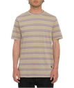 VOLCOM V ENT HOCKEY DAD CREW SHORT SLEEVE - LIGHT KHAKI