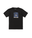 VOLCOM KID'S OCCULATOR SHORT SLEEVE TEE - BLACK