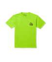 VOLCOM BOY'S REPEATER SHORT SLEEVE TEE - ELECTRIC GREEN