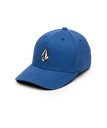 VOLCOM KIDS HAT FULL STONE FLEXFIT HAT - DARK BLUE
