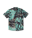 CHEMISE VOLCOM WATERSIDE FLORAL SHORT SLEEVE SHIRT - DUSTY AQUA