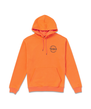 VOLCOM TERRY STONED PULL OVER HOODIE - TURBO ORANGE