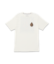 VOLCOM FLAMED SHORT SLEEVE TEE - OFF WHITE