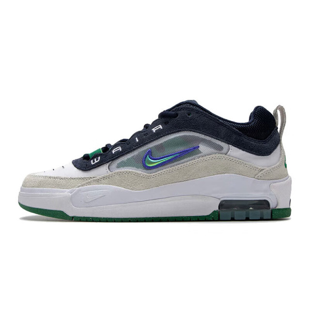 NIKE SB AIR MAX ISHOD - WHITE/PERSIAN VIOLET-OBSIDIAN-PINE GREEN *AVAILABLE IN STORE ONLY, Please contact us at 418-834-4555 or at info@5-0.com