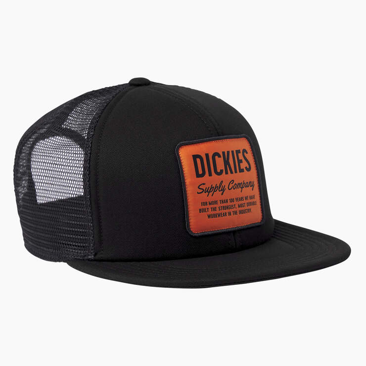 DICKIES SUPPLY COMPANY TRUCKER HAT - BLACK