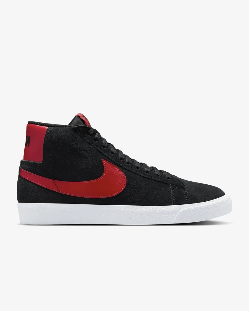 SOULIER NIKE SB ZOOM BLAZER MID - NOIR/UNIVERSITY RED