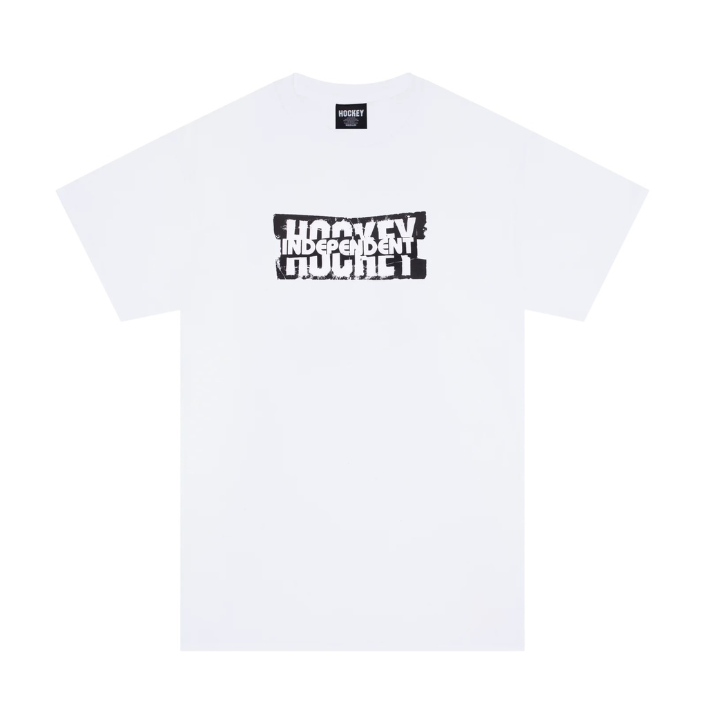T-SHIRT HOCKEY X INDY DECAL - BLANC