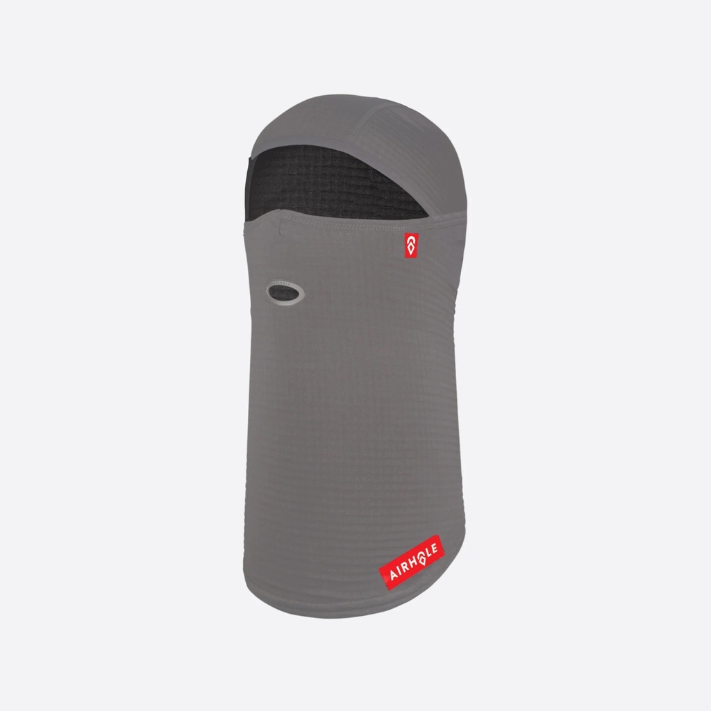 AIRHOLE BALACLAVA FULL HINGE - WAFFLE KNIT - ZINC