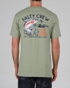 T-SHIRT SALTY CREW FLY TRAP PREMIUM TEE - DUSTY SAGE