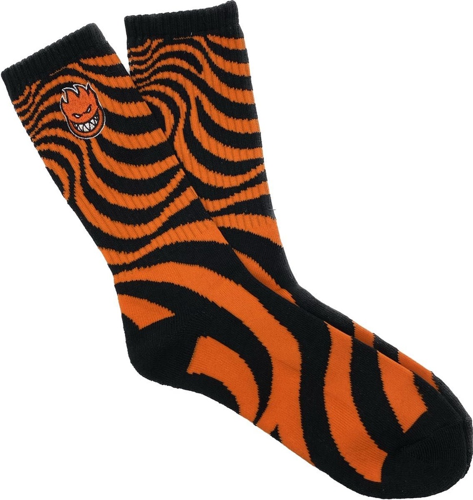 BAS SPITFIRE BIGHEAD FILL SWIRL SOCK - ORANGE/NOIR