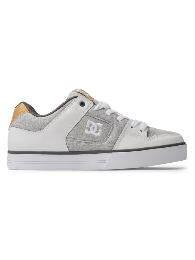 DC PURE SHOES - GREY/WHITE/GREY
