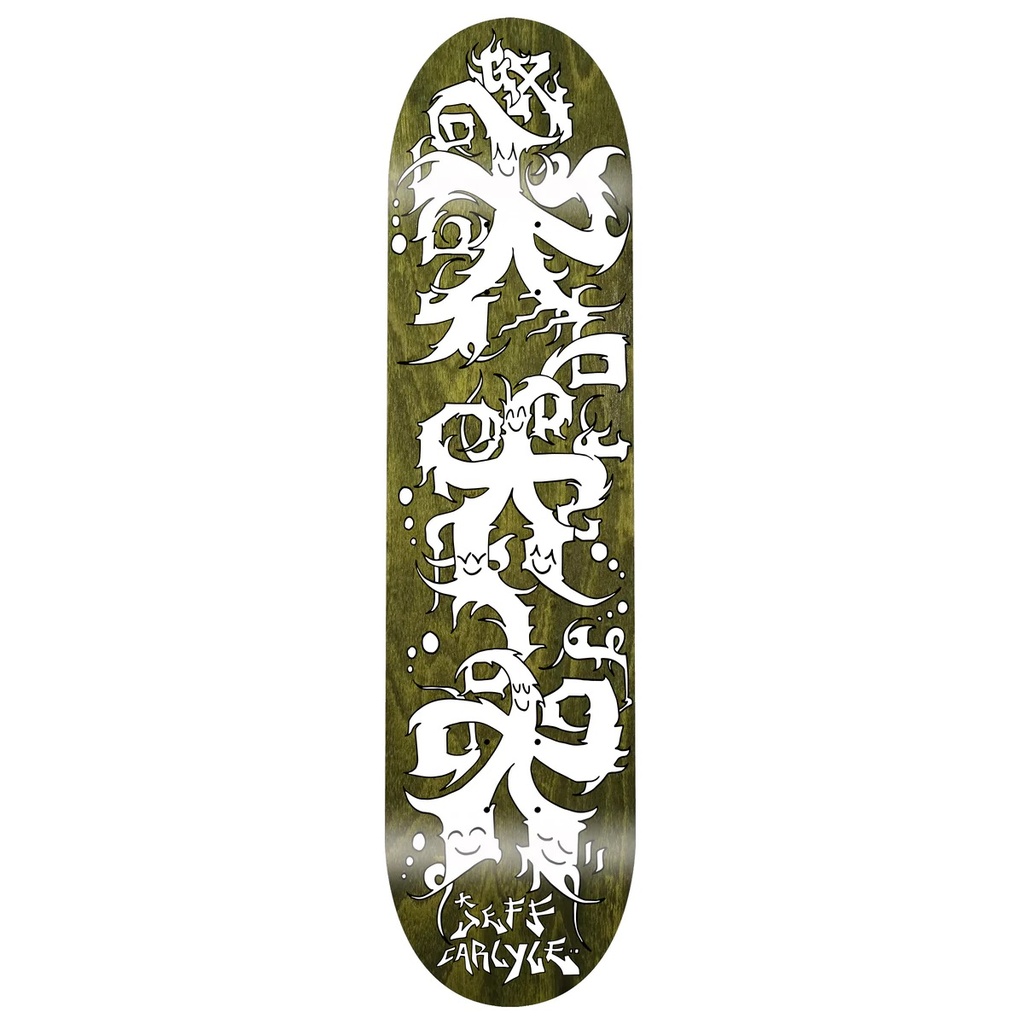 GX1000 DECK STAR STACK / WHITE ''JEFF CARLYLE'' -  8.5''