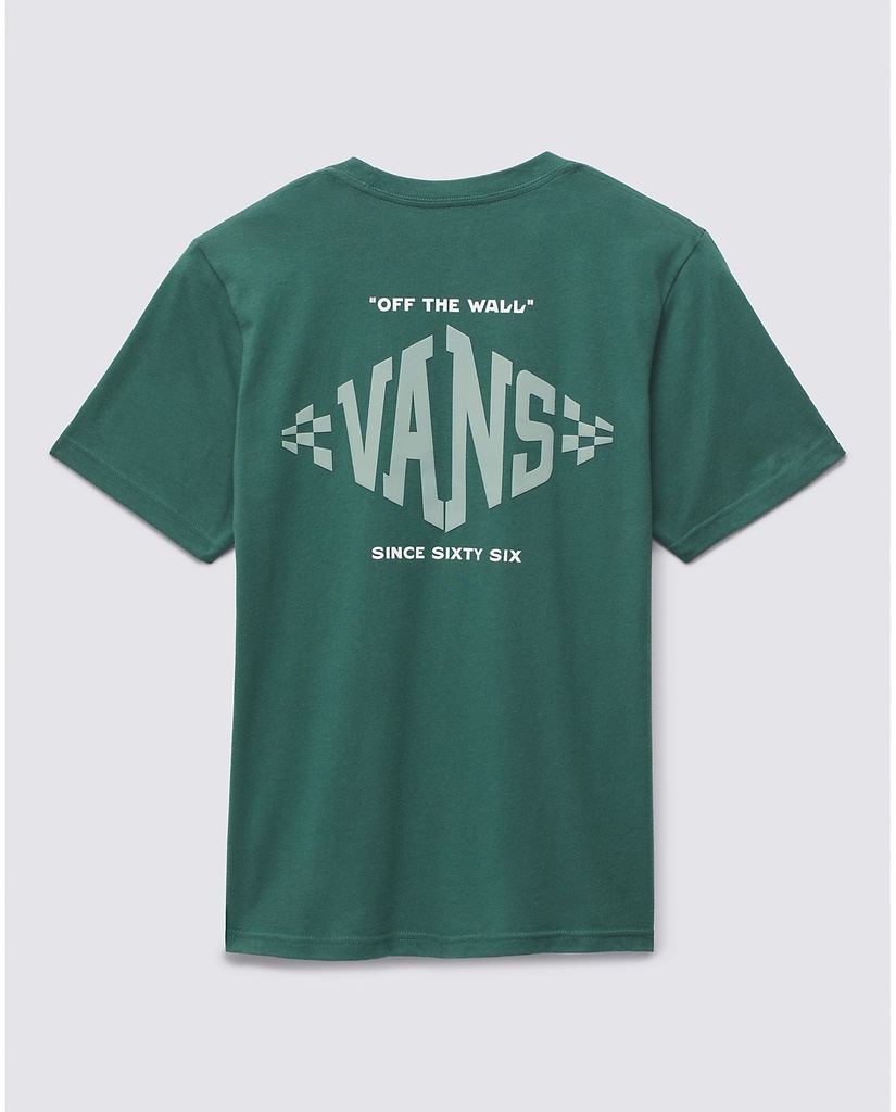 VANS BOYS DIAMOND SS TEE - BISTRO GREEN