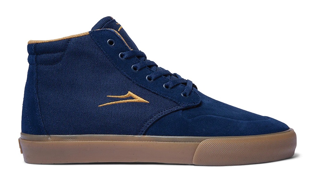 LAKAI SKATE SHOES RILEY 3 HIGH - NAVY/GUM/SUEDE