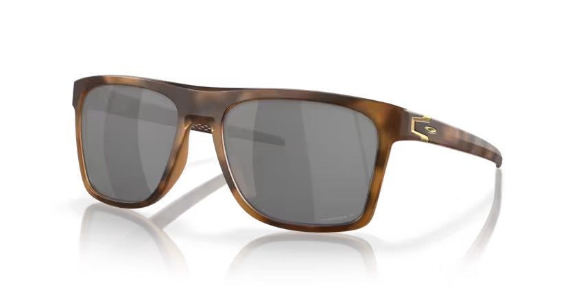 OAKLEY LEFFINGWELL SUNGLASSES MATTE BROWN TORTOISE W/ PRIZM BLACK POLARIZED