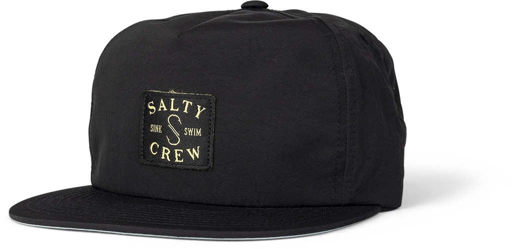 SALTY CREW CLUBHOUSE 5 PANEL HAT - BLACK