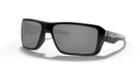 OAKLEY DOUBLE EDGE SUNGLASSES POLISHED BLACK W/ PRIZM BLACK POLARIZED