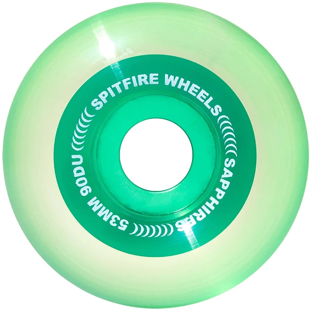 SPITFIRE SAPPHIRE GREEN 90D 53MM SKATEBOARD WHEELS