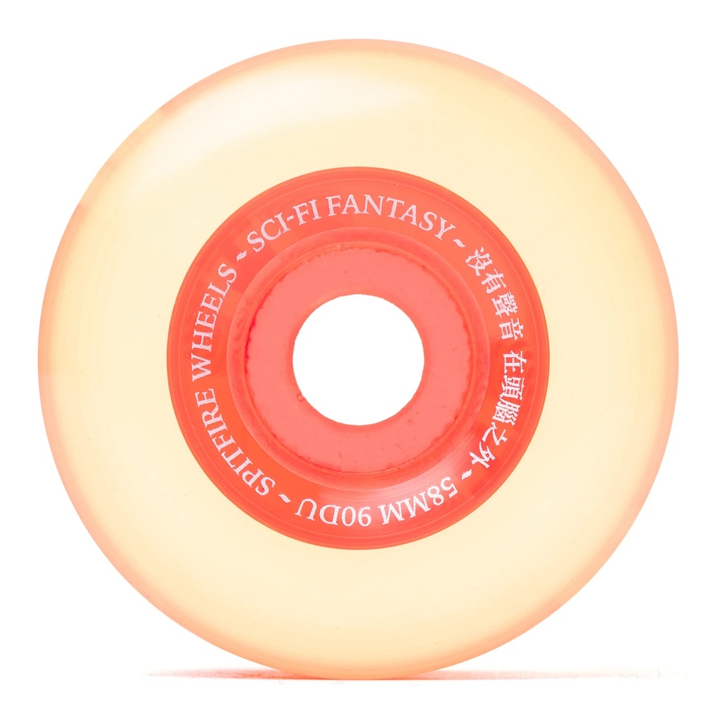 ROUE SPITFIRE 58MM 90D SCI-FI - CLEAR/RED