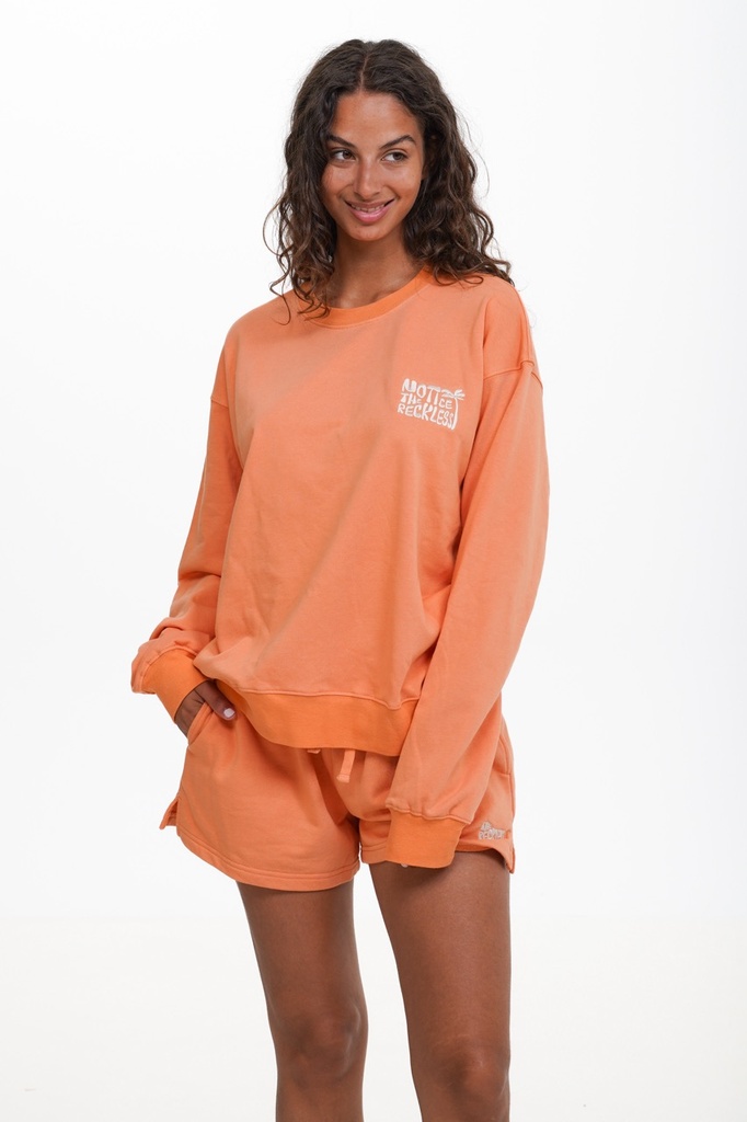 CREWNECK NOTICE THE RECKLESS CANYON ROAD MATCHING SET - ORANGE