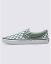 VANS SHOES CLASSIC SLIP ON - COLOR THEORY CHECKERBOARD ICEBERG GREEN