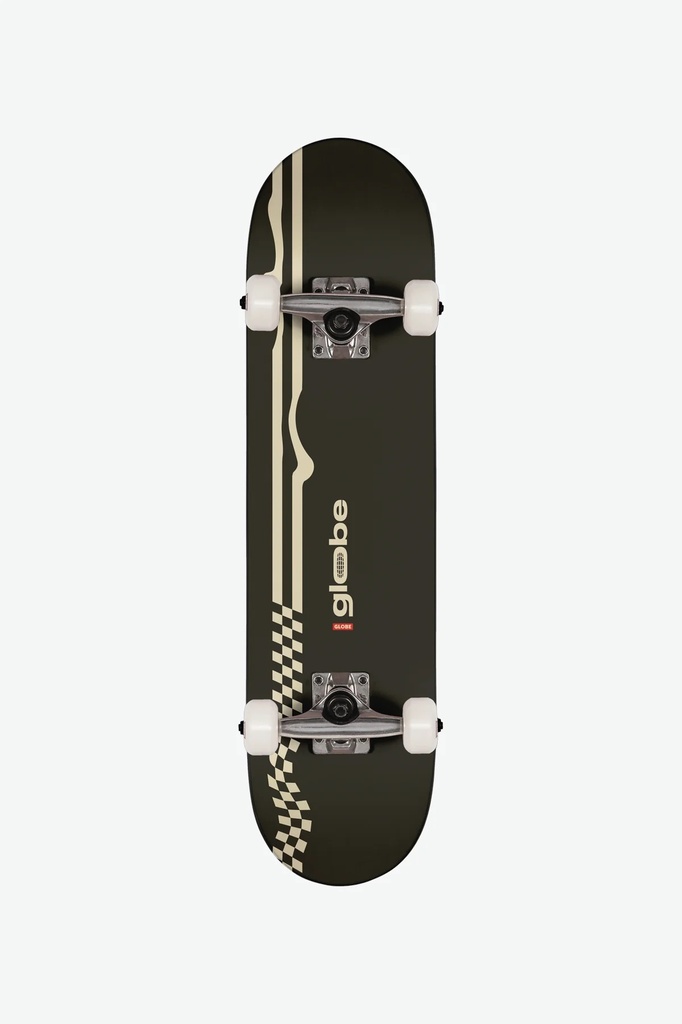GLOBE SKATE COMPLETE KIDS RACER MINI - BLACK/OFF-WHITE 7.0'' 