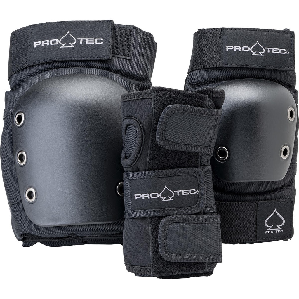 Pro-tec Adult Street Gear 3 Pack - Black