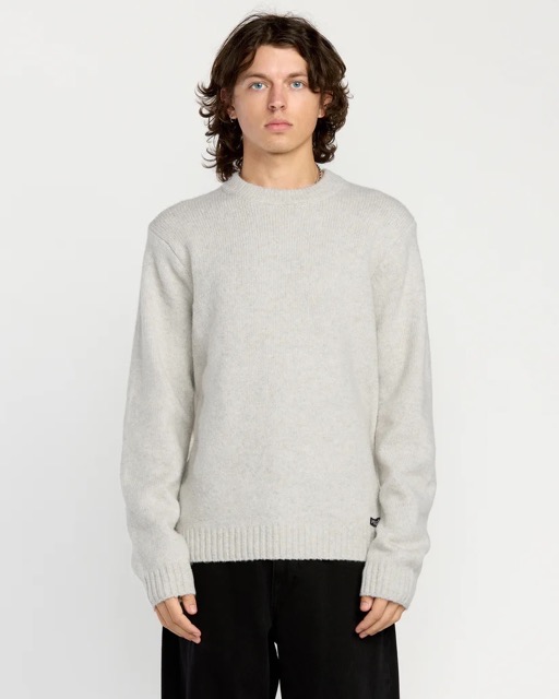 VOLCOM EDMONDER II LONG SLEEVE SWEATER - DIRTY WHITE