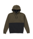 VOLCOM DIVIDED PULL OVER HOODIE - SERVICE GREEN