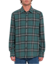 CHEMISE VOLCOM CADEN PLAID LONG SLEEVE - SEA GREEN