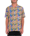 CHEMISE VOLCOM FERGADELIC WOVEN SHORT SLEEVE - PATRIOT BLUE