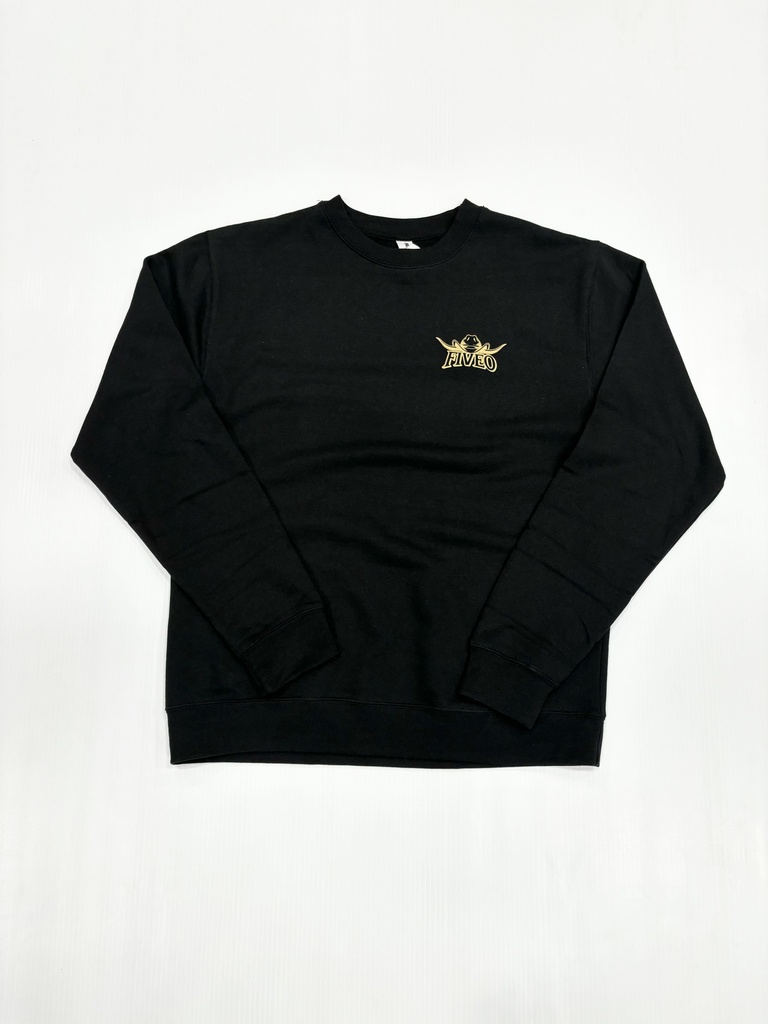 Coton Ouaté Crewneck 5-0 Ranch V2- Noir 