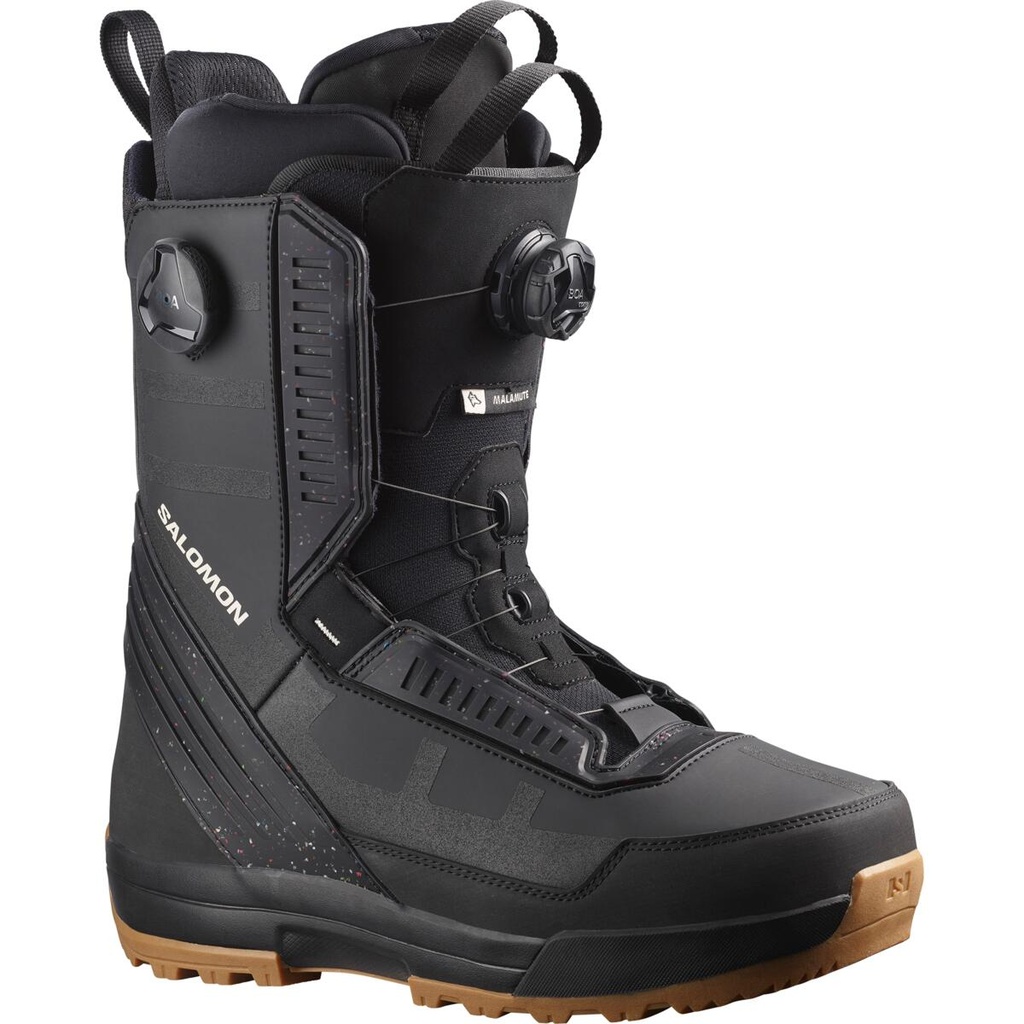 BOTTES SALOMON MALAMUTE DUAL BOA - NOIR/NOIR