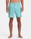 BOARDSHORT BARNES ELASTIC WAIST / 17" - GREEN HAZE