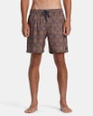 BOARDSHORT BARNES ELASTIC WAIST / 17" - RED EARTH