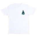 T-SHIRT CREATURE LOGO FLAME- BLANC