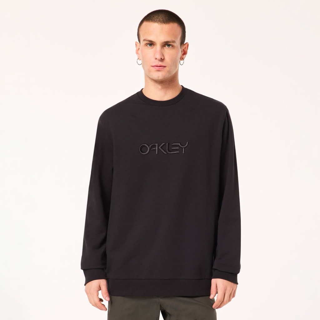 OAKLEY EMBROIDERED B1B CREWNECK - BLACKOUT