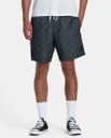 SHORT RVCA ESCAPE ELASTIC WAIST CHAMBRAY - WASHED BLACK