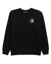 COTON OUATÉ CREWNECK ANTIHERO EAGLE ROUND  - BLACK