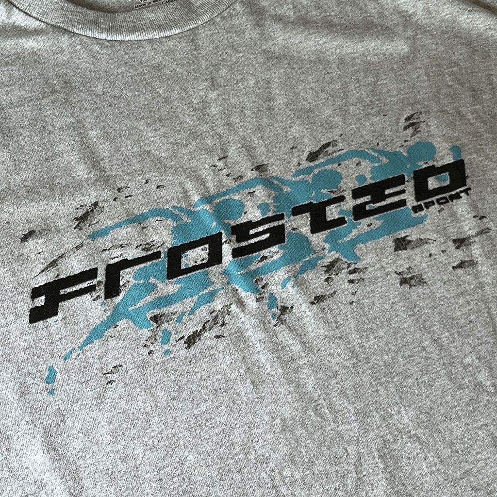 T-SHIRT FROSTED RACING - HEATHER GREY