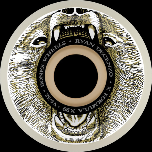 BONES WHEELS DECENZO BEAR GRILLS X-FORMULA 99A V5 SIDECUT (52)