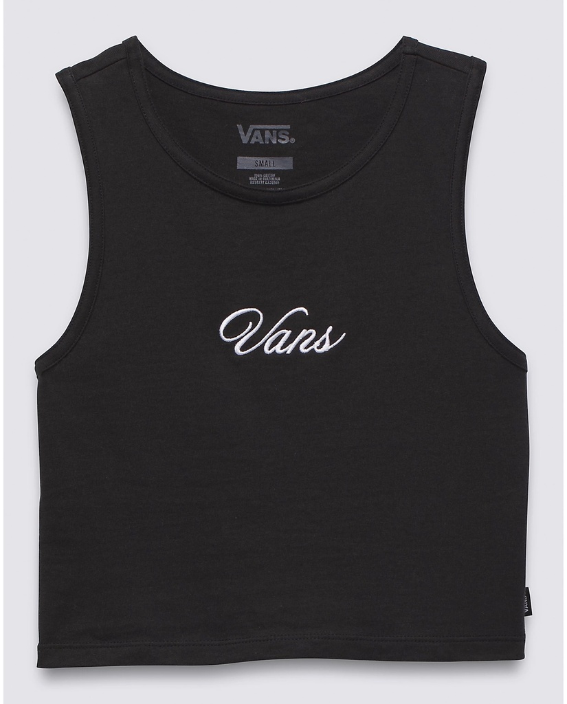 VANS WOMEN'S VANS SMALL STAPLE FITTED CROP - BLACK