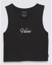 VANS WOMEN'S VANS SMALL STAPLE FITTED CROP - BLACK
