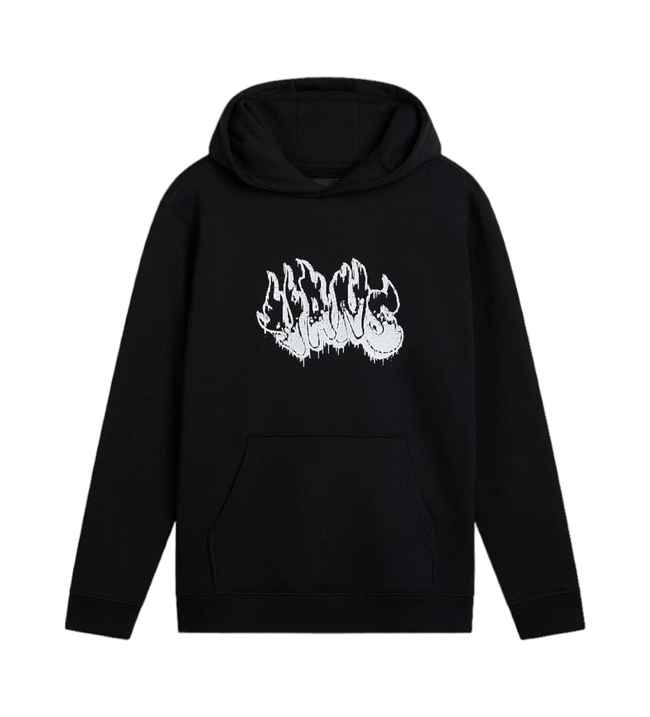 VANS PULL OVER BURNOUT BOYS - BLACK